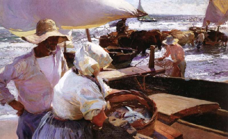 Joaquin Sorolla Y Bastida The Beach of Valencia,the sun of Morning